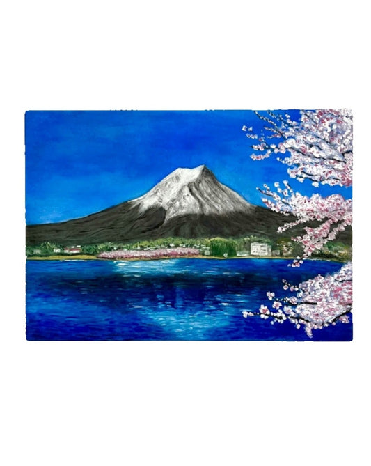 Oil painting St Mount fiji